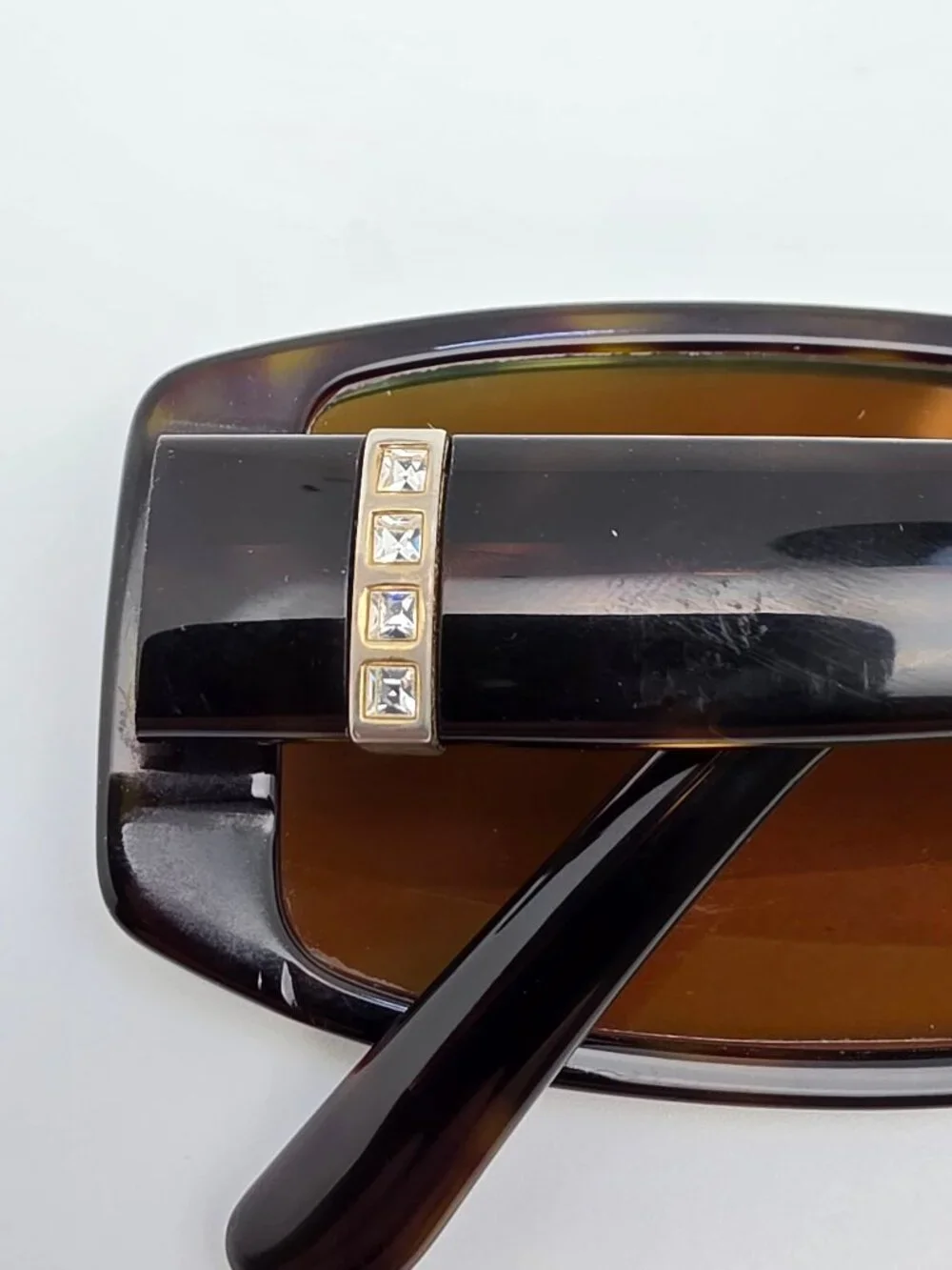 Kirkland Signature Malbec 328982 Havana Rhinestone Eyeglasses Frame w/ Case 53mm